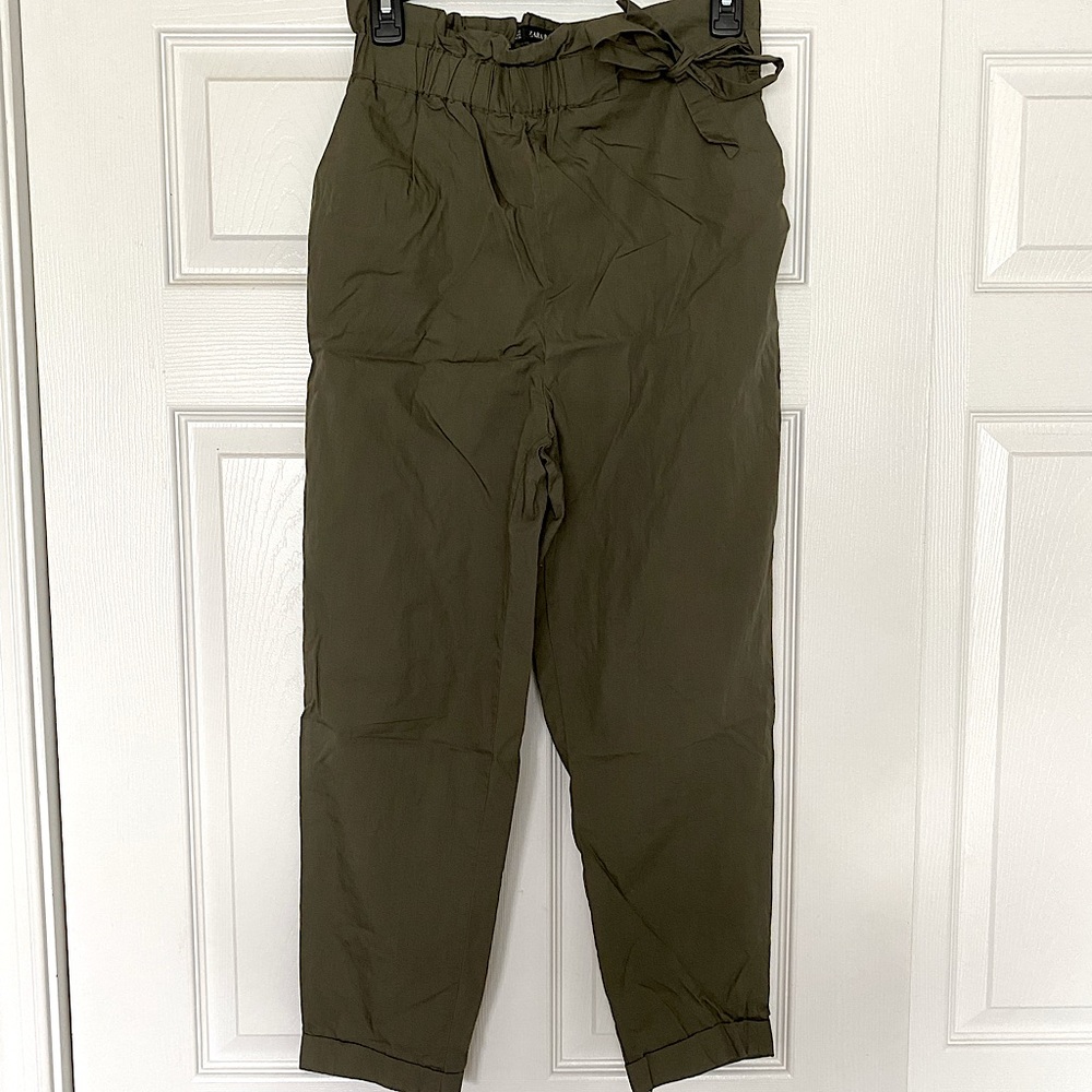 Zara Paperbag Tie Pants